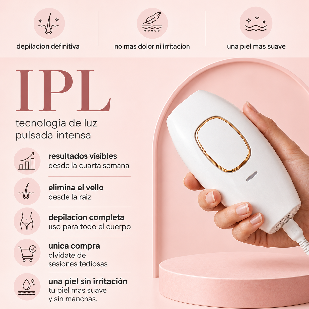 Lumyar IPL: Depiladora láser